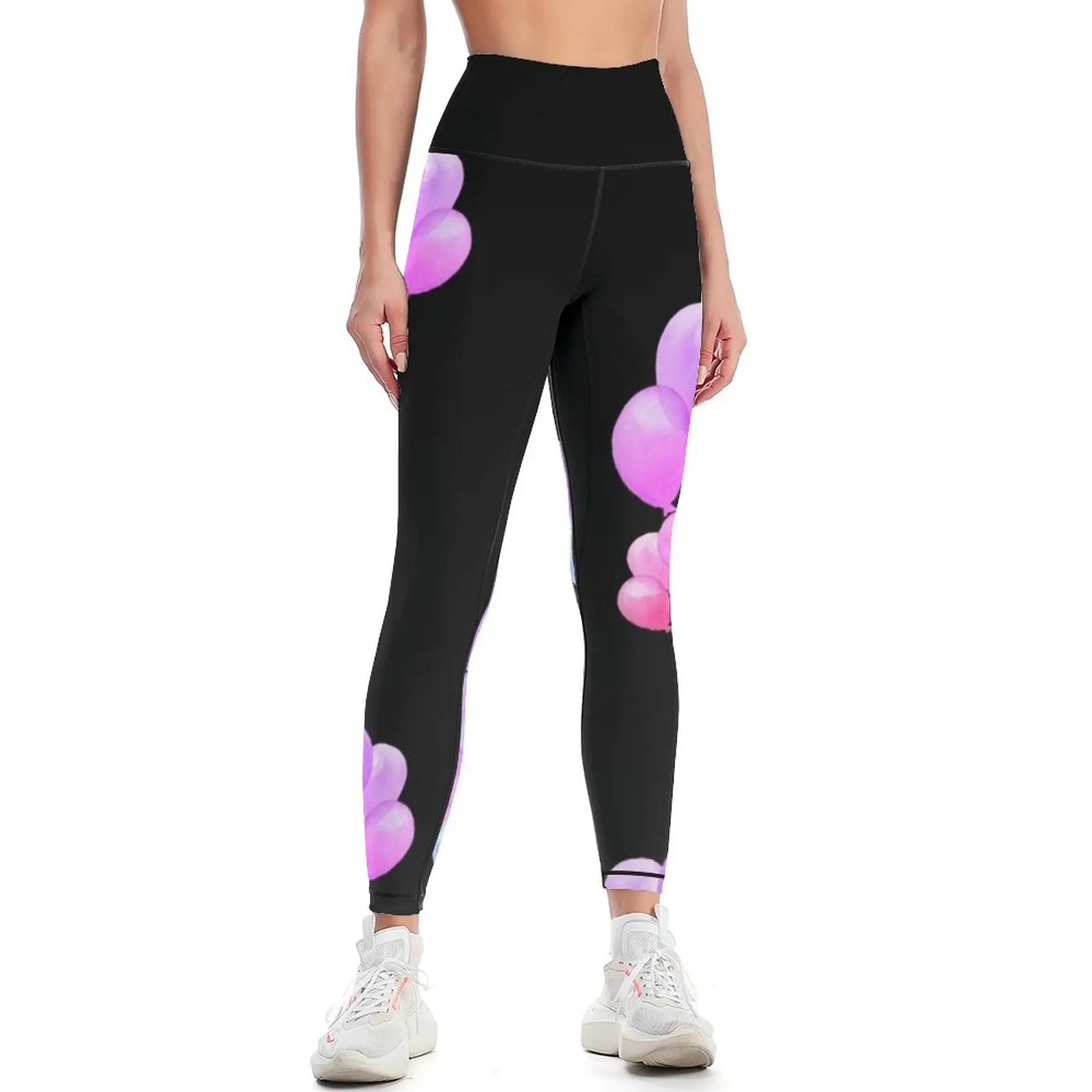 Cute colorful balloons painting Leggings Sports pants woman sport legging Womens Leggings