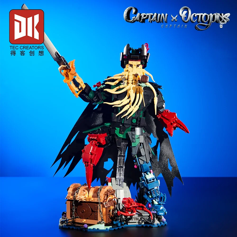 

1705 шт., классические фильмы, капитан, строительные блоки, модель осьминога, настольные украшения, сборка кирпичей, игрушки, подарки для детей, друзей