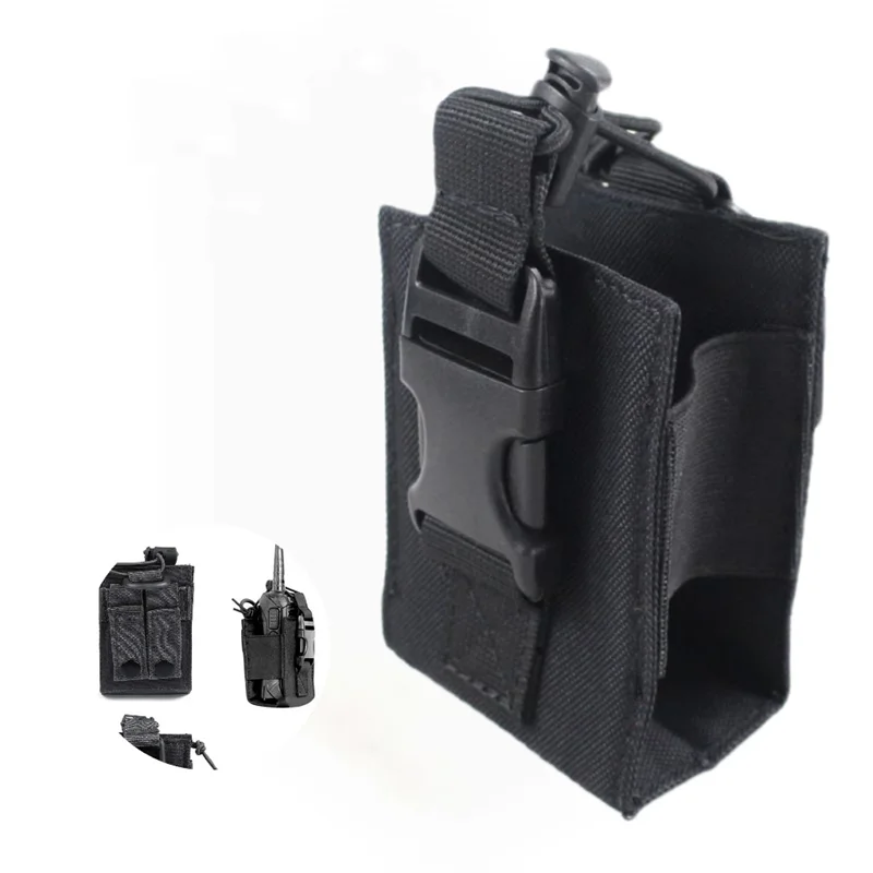 1pcs Package Pouch Walkie hunting Talkie Holder Bag Sports Pendant Molle Nylon Radio Magazine Pouch Pocket