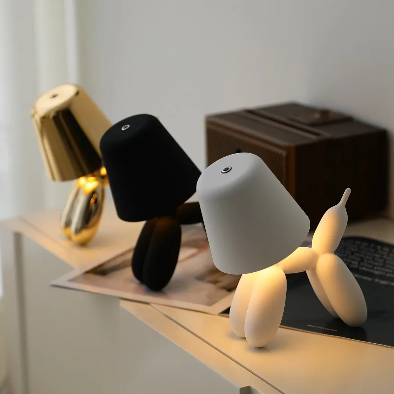 

Минималистичный креативный дизайн, зарядка для домашних животных, собак, настольные лампы, светильник для спальни, декоративная настольная лампа, праздничный подарок на день рождения, дисплей