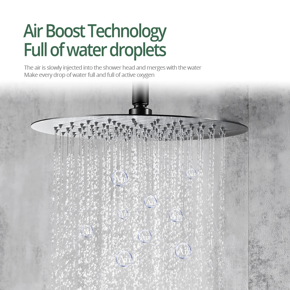 Imagem -04 - Teto Braço Banheiro Mixer Grupo Chuva de Chuveiro Maneiras Banho Torneira com Bico Gunmetal 812 150 21