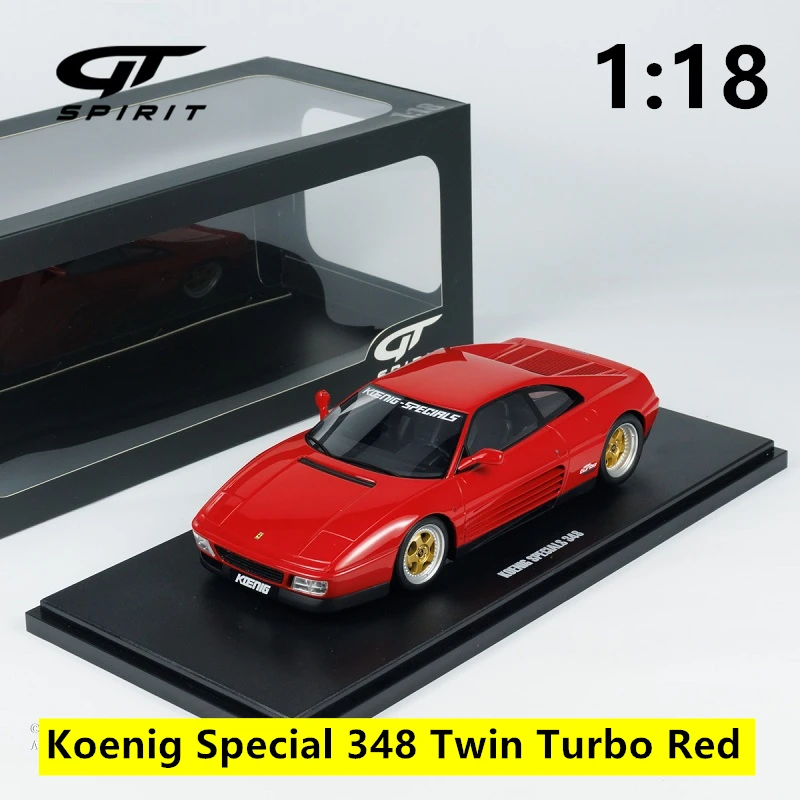 GT Spirit 1:18 Koenig Special 348 Twin Turbo Red 1994 GT472 Resin Collection Model Car