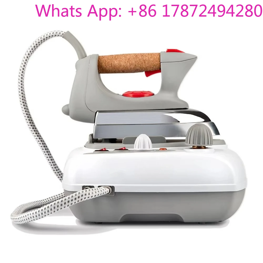 Home Use Clothes Steaming Station Retro Style Electric Steam Iron EU Plug with Aluminum Soleplate