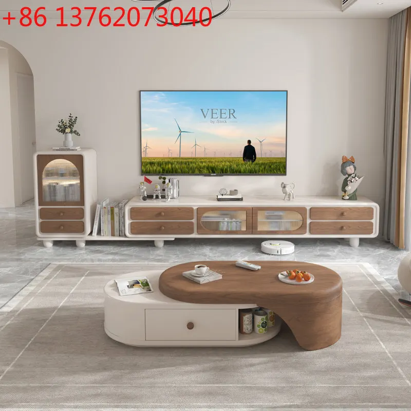 

Wood Brown Tv Cabinet Simple Decoration Storage Walnut Modern Tv Cabinet Living Room Storage Nordic Muebles De Sala Furniture