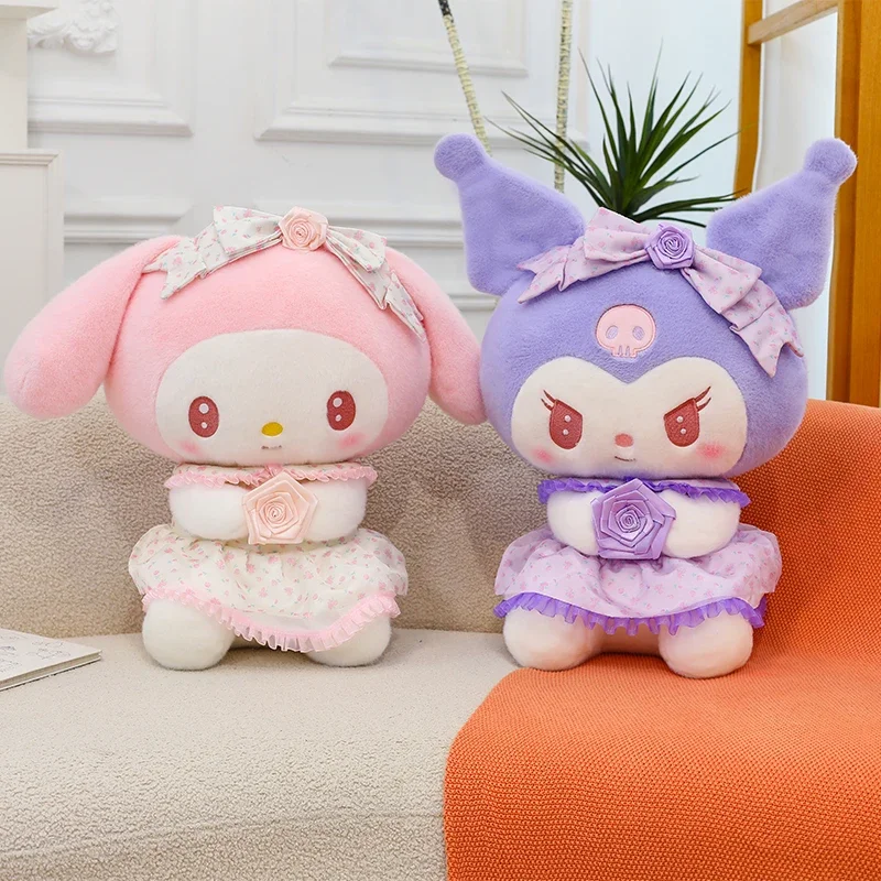 Sanrio Hello Kitty Kuromi My Melody Cinnamoroll Knuffel Dieren Poppen Kinderen Slapen Kussens Gevulde Pop Verjaardagscadeau