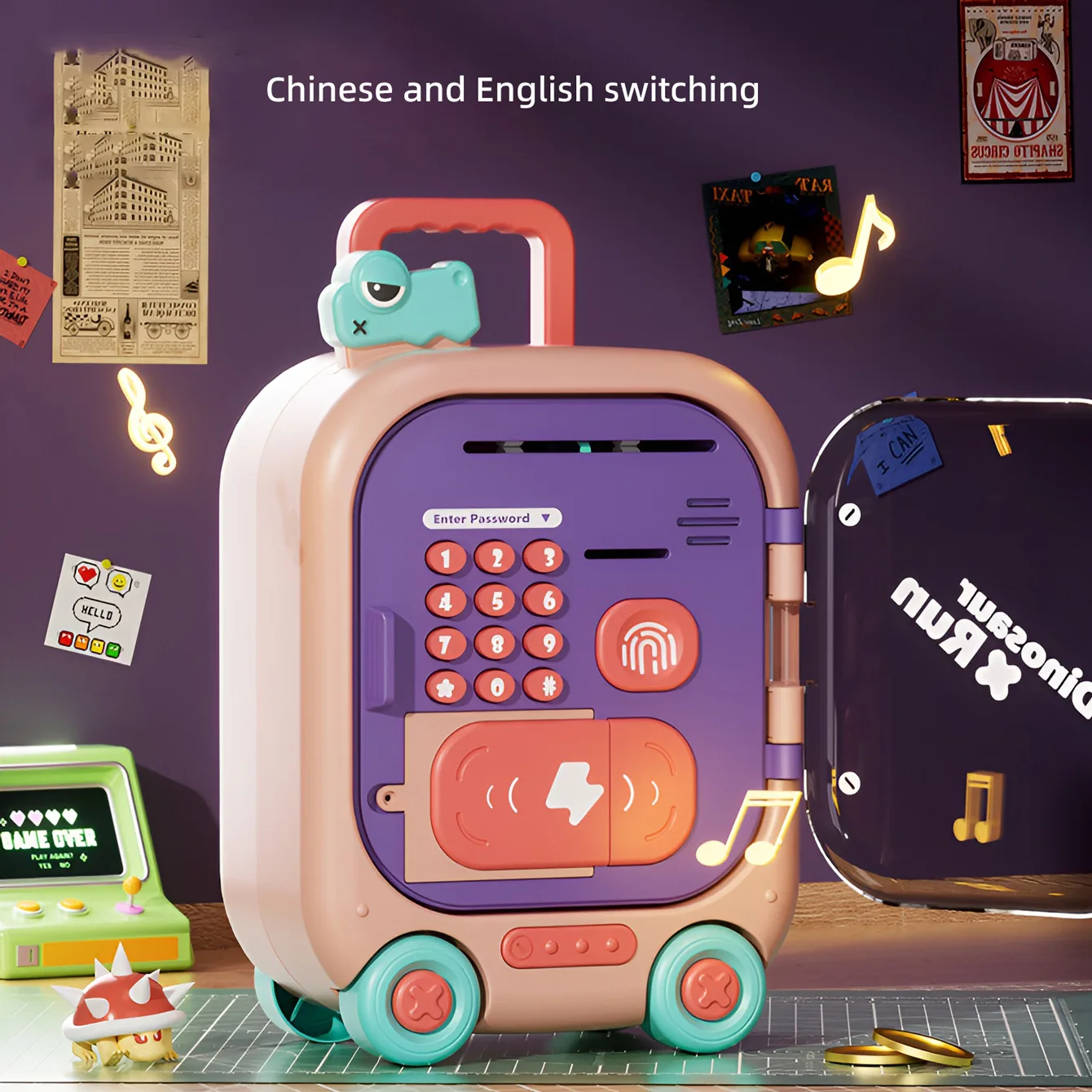 

Новые развивающие игрушки-копилка, многофункциональная детская коробка с паролем, игрушки, праздничные подарки