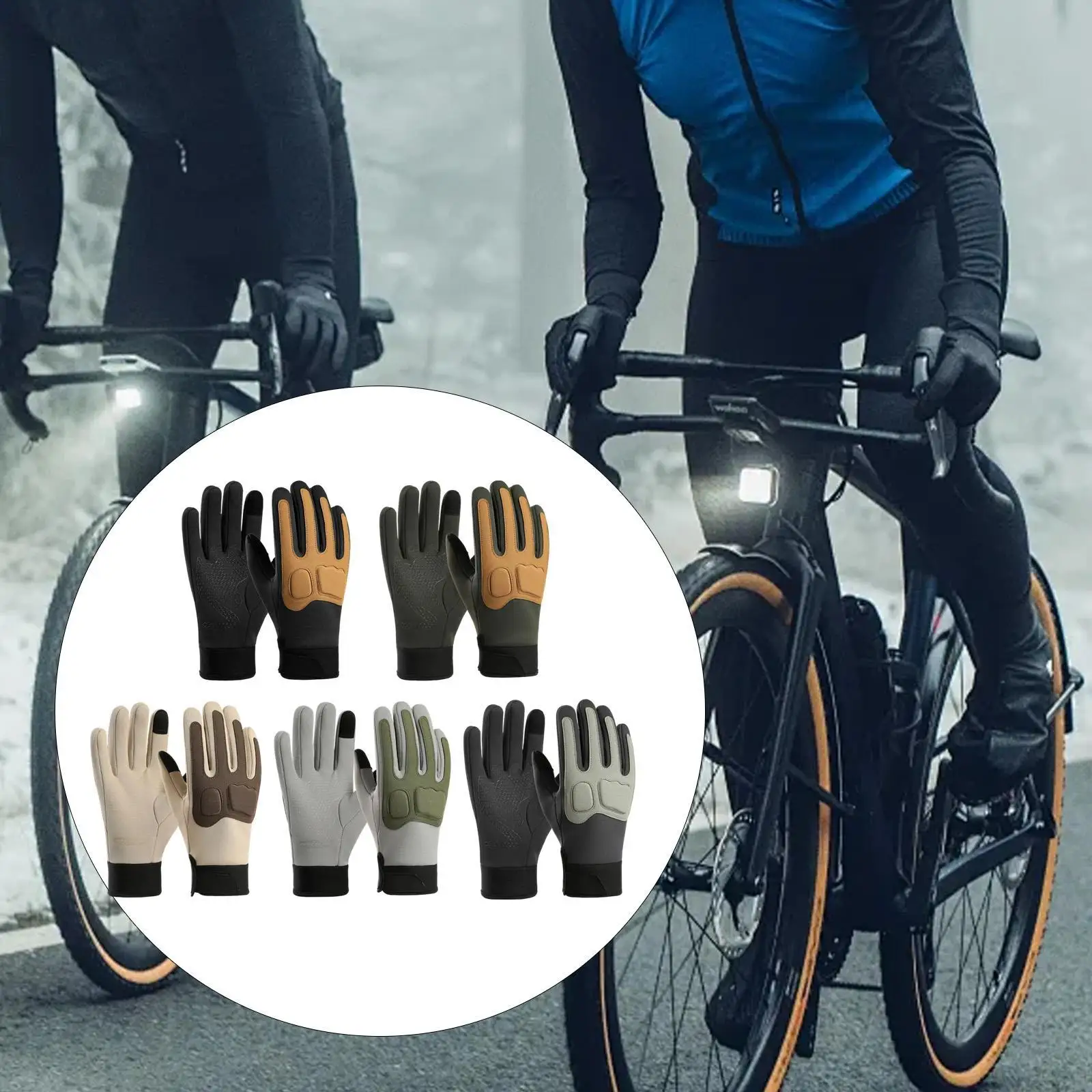 

Мотоциклетные перчатки с сенсорным экраном, теплые, противоскользящие, ветрозащитные, для мужчин, для езды на мотоцикле, пеших прогулок, катания на коньках, кемпинга