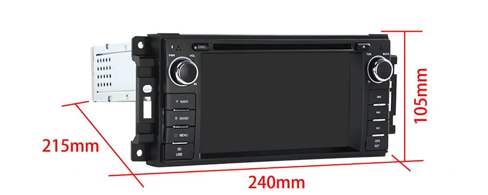 MEKEDE Android Car Radio Stereo For Chrysler 300C,Cruiser Dodge RAM,Charger,Magnum Jeep Grand Cherokee,Compass,Commander,Patriot view 5