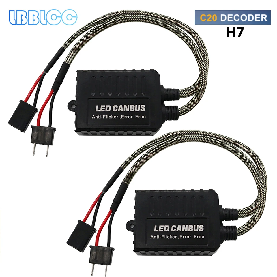 

H7 H4 H1 H11 H13 9005/9006/9012 LED Canbus Anti Flicker Bulb Error Decoder Resistor Warning Canceller Adapter For Car Headlight