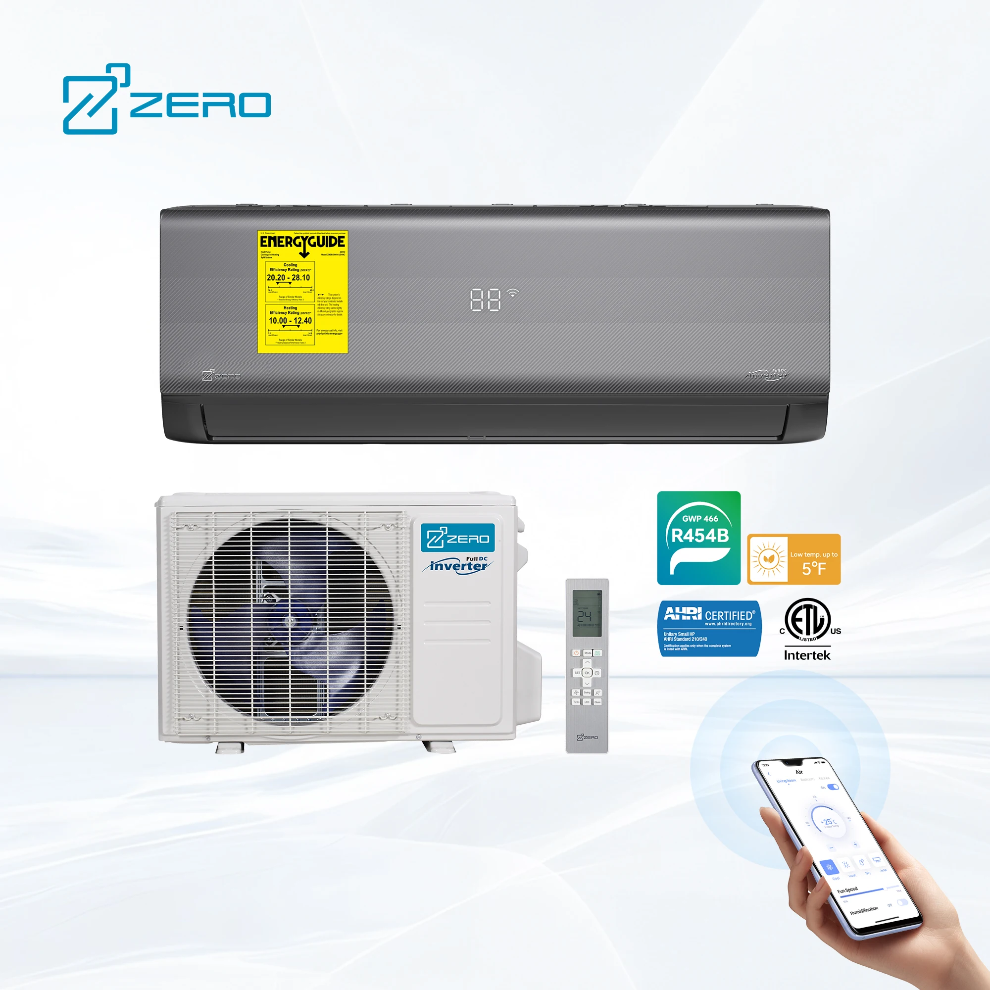 50/60 هرتز صفر تحويل دي فريكوسيا مونتادو أون مغلفة Enfriamiento Calefaccion العاكس سبليت اير Acondicionado Casa