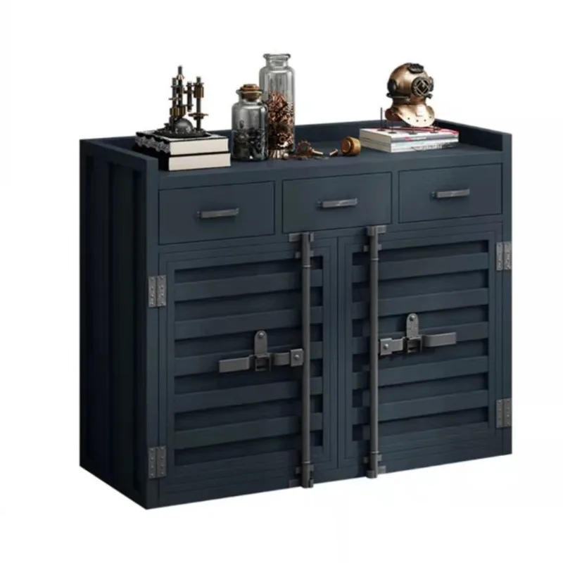 

wrought iron dining side cabinet, old tea cabinet, small apartment storage wine cabinet, locker against the wall cabinet