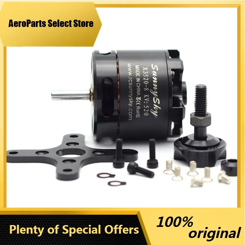 AeroParts1pcs new Sunnysky X3520 KV720 KV520 KV880 6S Brushless Motor For RC FPV Quadcopter Drone  Model