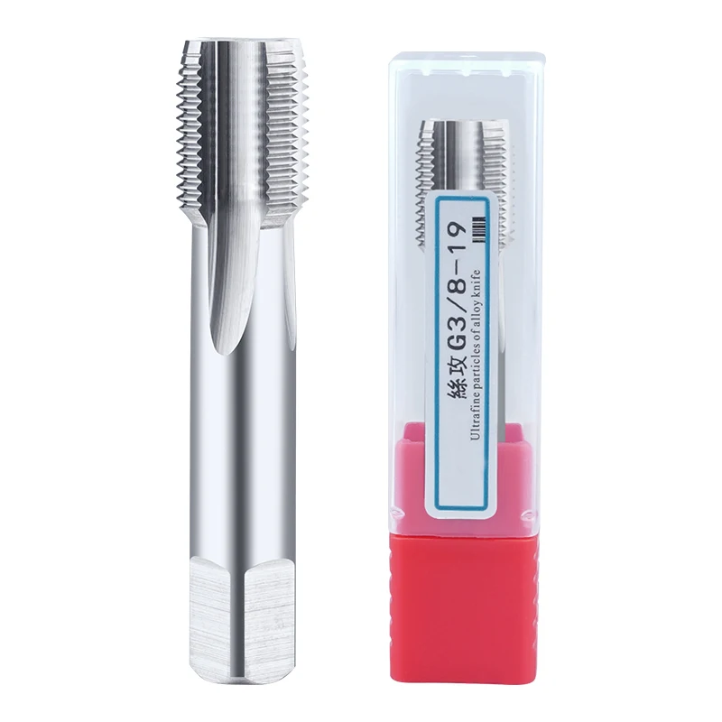 OYYU pollici G tubo filetto rubinetto HRC60 carburo solido acciaio al tungsteno maschiatura centro macchina CNC 1/16-28 1/8-28 1/4-19 3/8-19 1/2-14