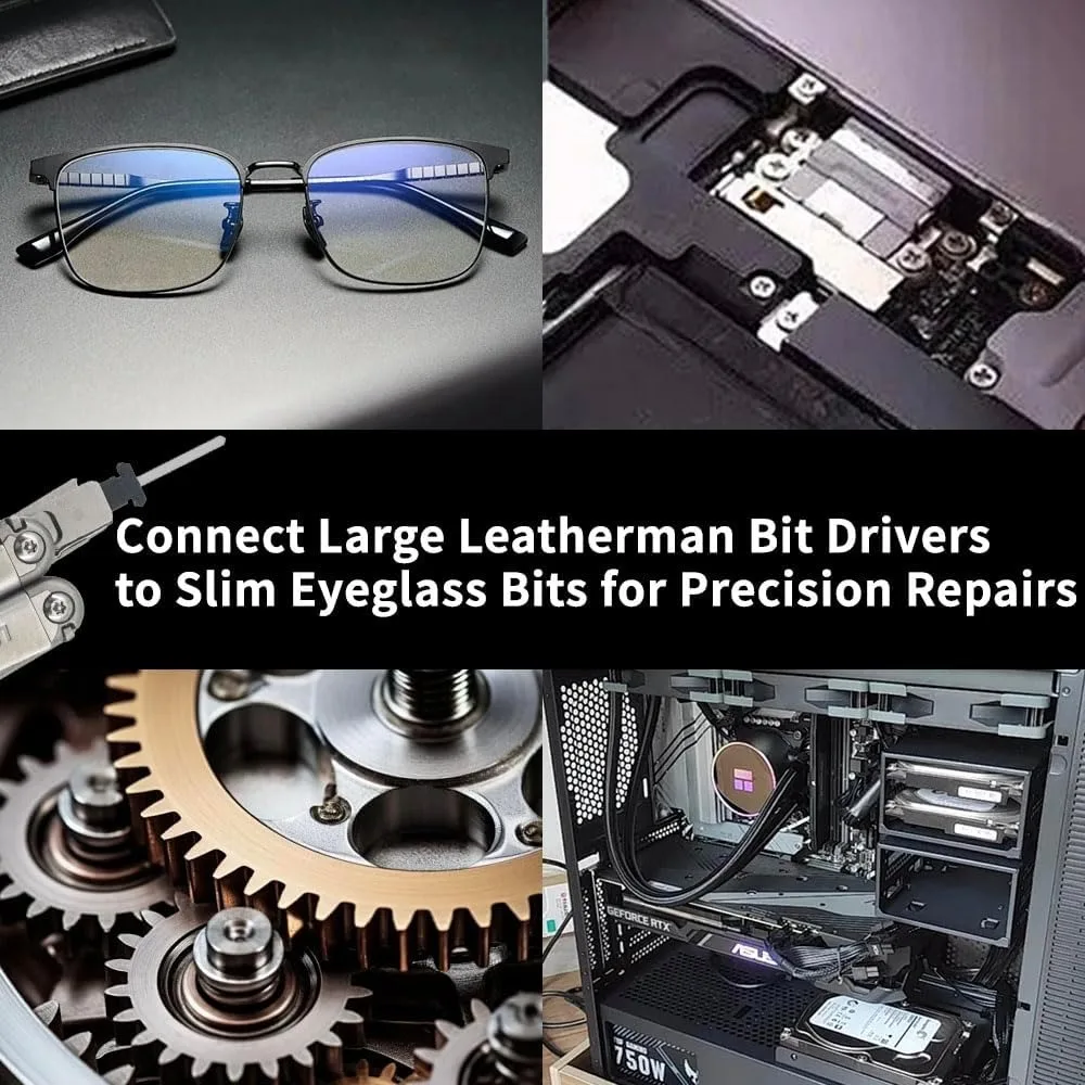 Eyeglass Bit Holder Kit Set for Leatherman, Eyeglass Screwdriver Multitools Accessories(2Pack) view 6