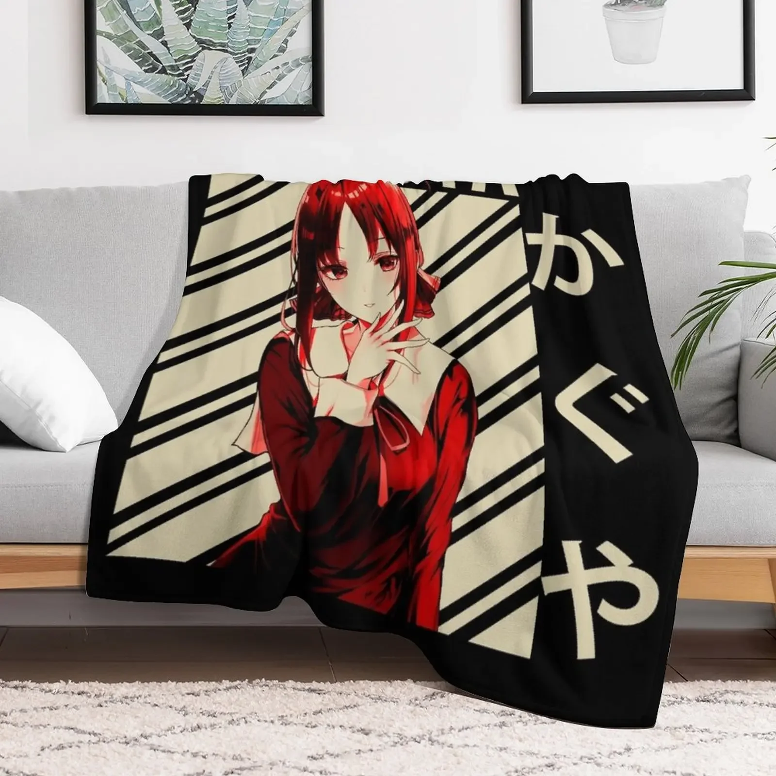 kaguya shinomiya - Vintage Art Throw Blanket Soft Luxury St anime Quilt Blankets