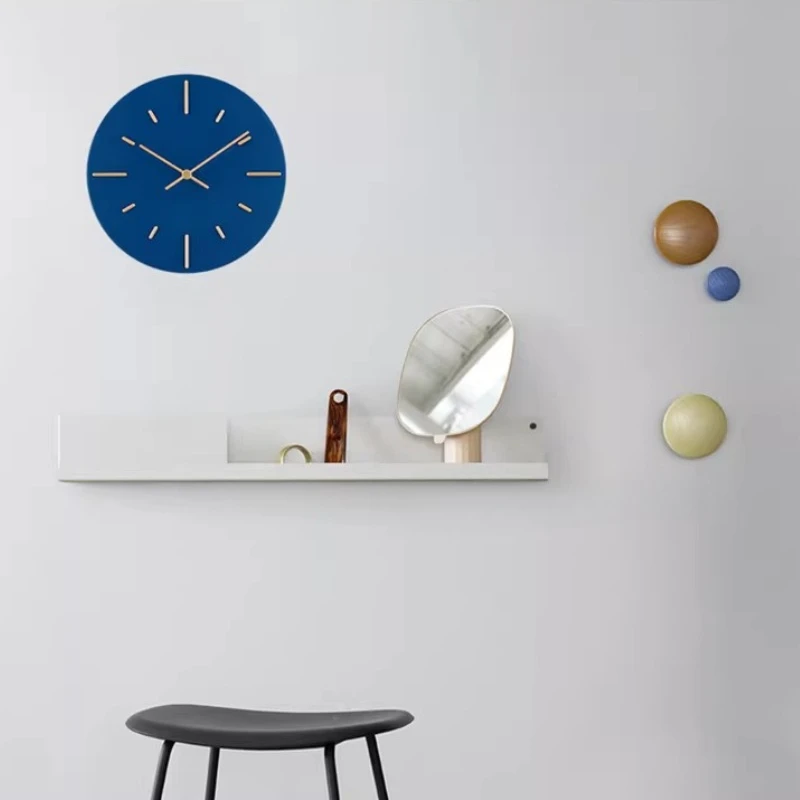 Relógio de Parede Retro Elegante para Sala de Estar, Relógio de Parede Moderno Personalizado, Estilo Nórdico, Estético, Silencioso, Relógio de Quartzo para Decoração de Casa