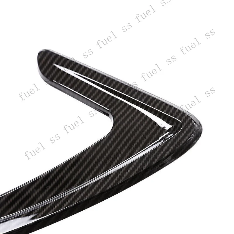 S+ For BMW 3Series F30 13-18 Fender Side Air Vent Outlet Cover Trim Carbon Look 5