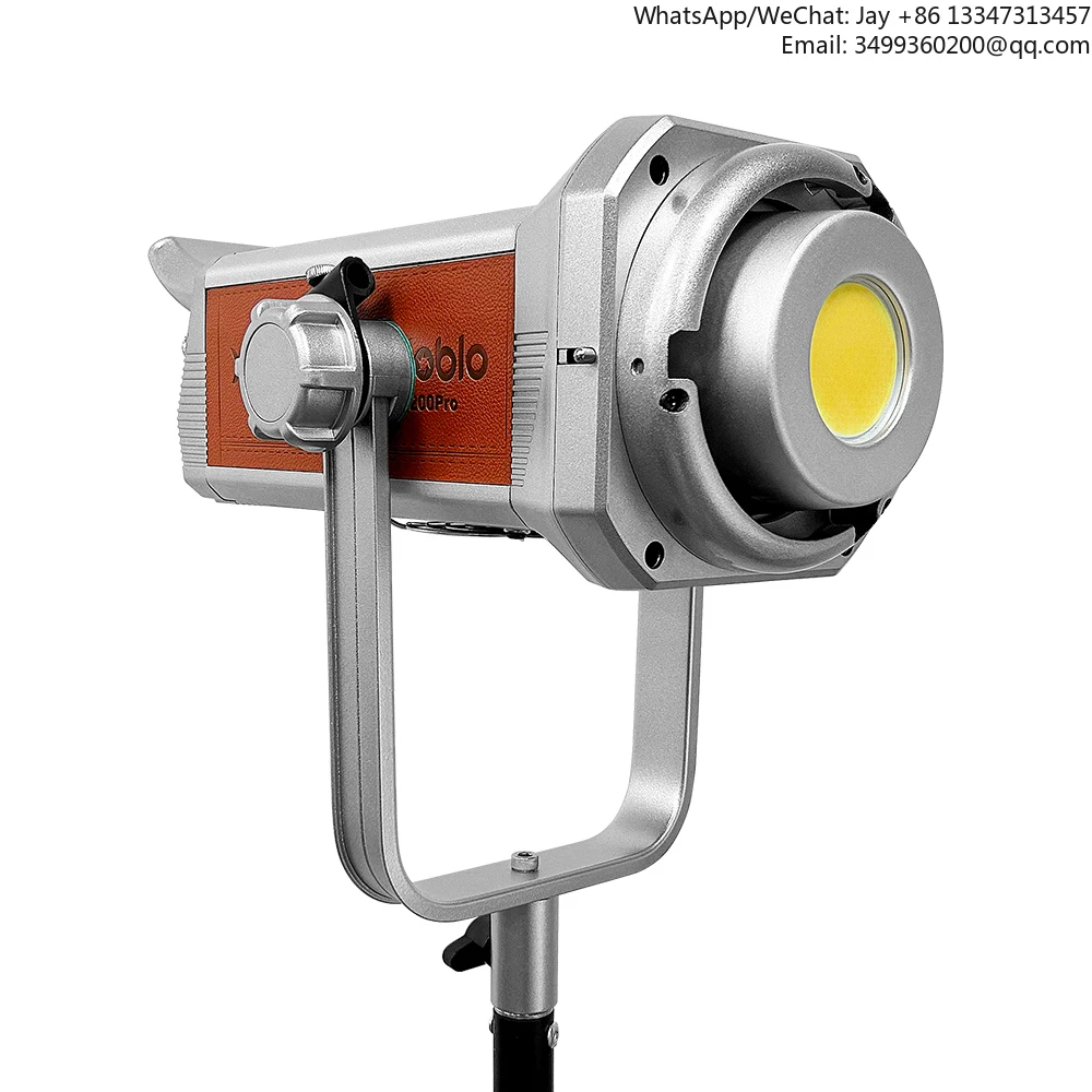 

2026200W ZD-200pro LED Photography Light Stepless Dimming Camera Light Studio Spot Fill Light Professional Photographic Equipmen