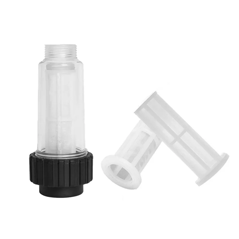 Water Filter for Karcher High Pressure Cleaners, Compatible with K2 To K7 Series, 3/4'' Inlet with 2 Filter Cores