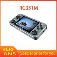 New RG351M retro handheld game console 2500 classic games support WiFi function open source system RK3326 chip 3.5 inches