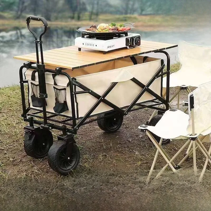 portable-shopping-cart-vegetable-buying-car-lightweight-stacking-pull-rod-picnic-stall-goods-delivery-quick-retrieval