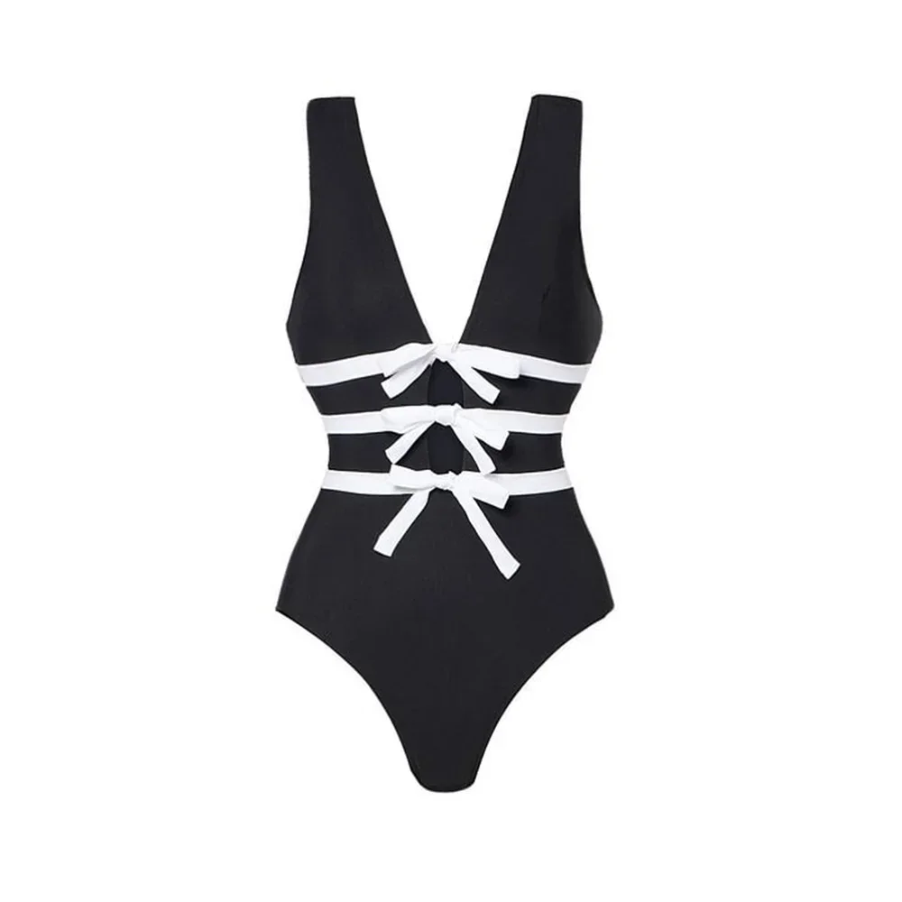 2025 Swimsuit High-End Design 2Pcs Floral Print Ruffle Slimming Holiday Sexy Hot Spring One Piece Swimsuit for Women
