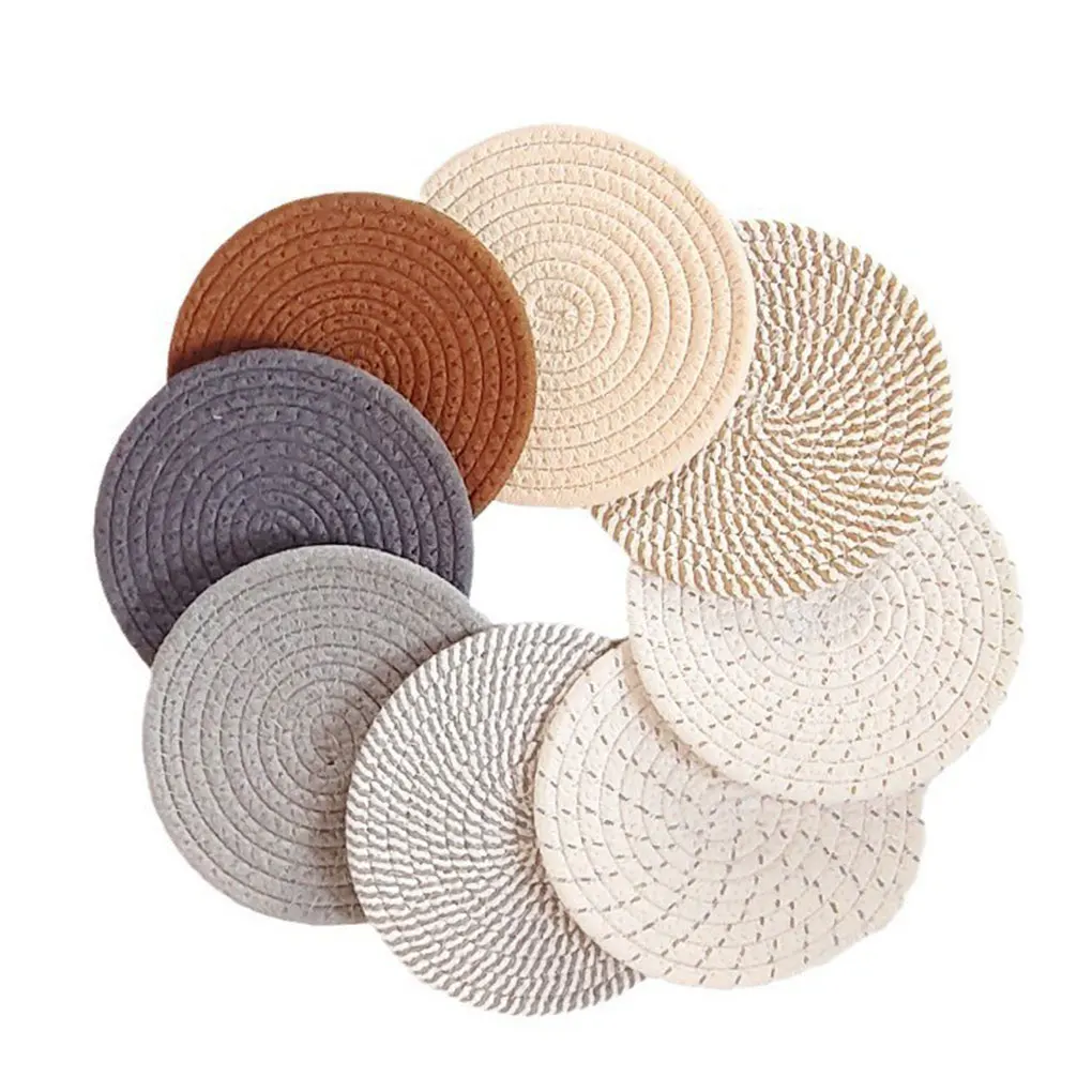 Round Coasters Table Runde Aus Baumwolle Placemats Mats For Filzuntersetzer Rund Coasters Coaster Heat Runde Aus