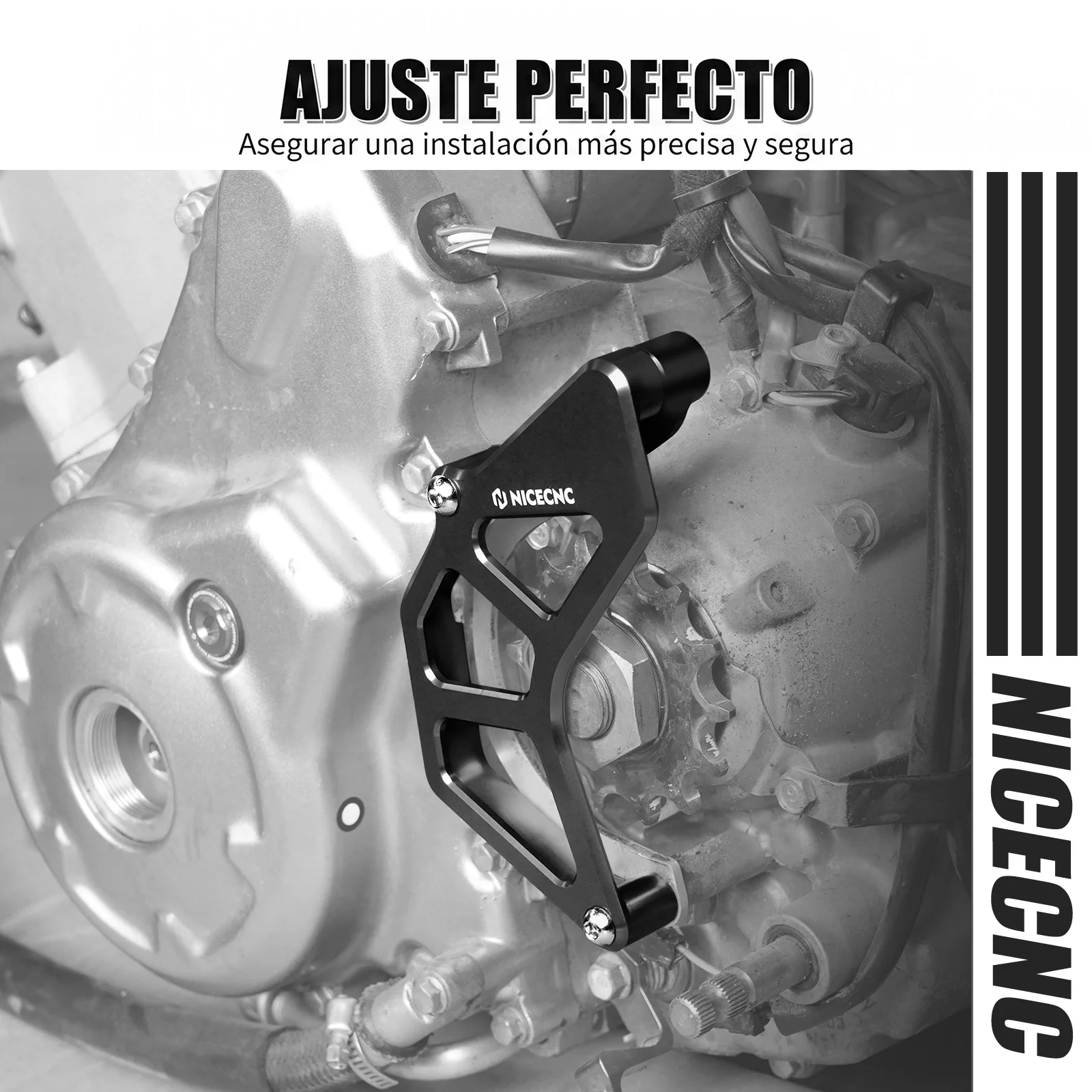 NICECNC Kettenradabdeckung Kettenführungsschutz für Yamaha Raptor 700R 2009-2026 1S3-15421-00-00 für Raptor 700 SE 2006-2026 – Detail 16