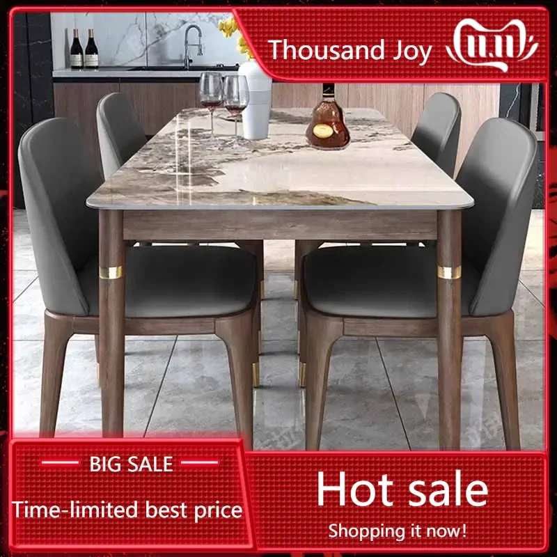 

High Oilproof Dining Table Unique Waterproof Big Rectangular Modern Tables Space Saving Nordic Mesas De Jantar Home Furniture