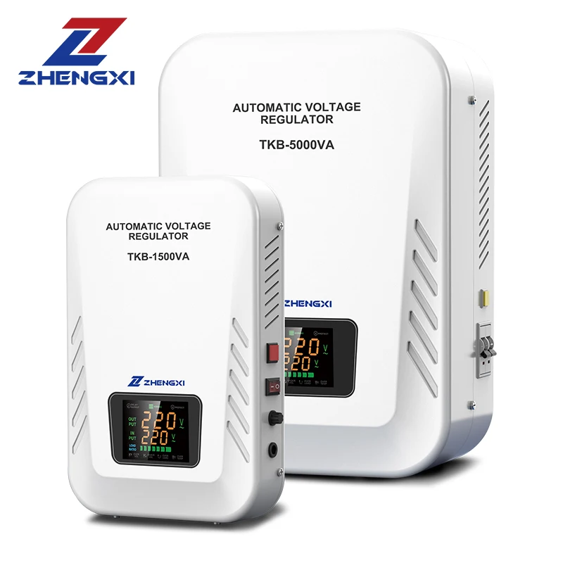 ZX 220V Wall Mount 3000VA 5000VA 8000VA AC Automatic voltage regulators/stabilizers for Home Air Conditioner