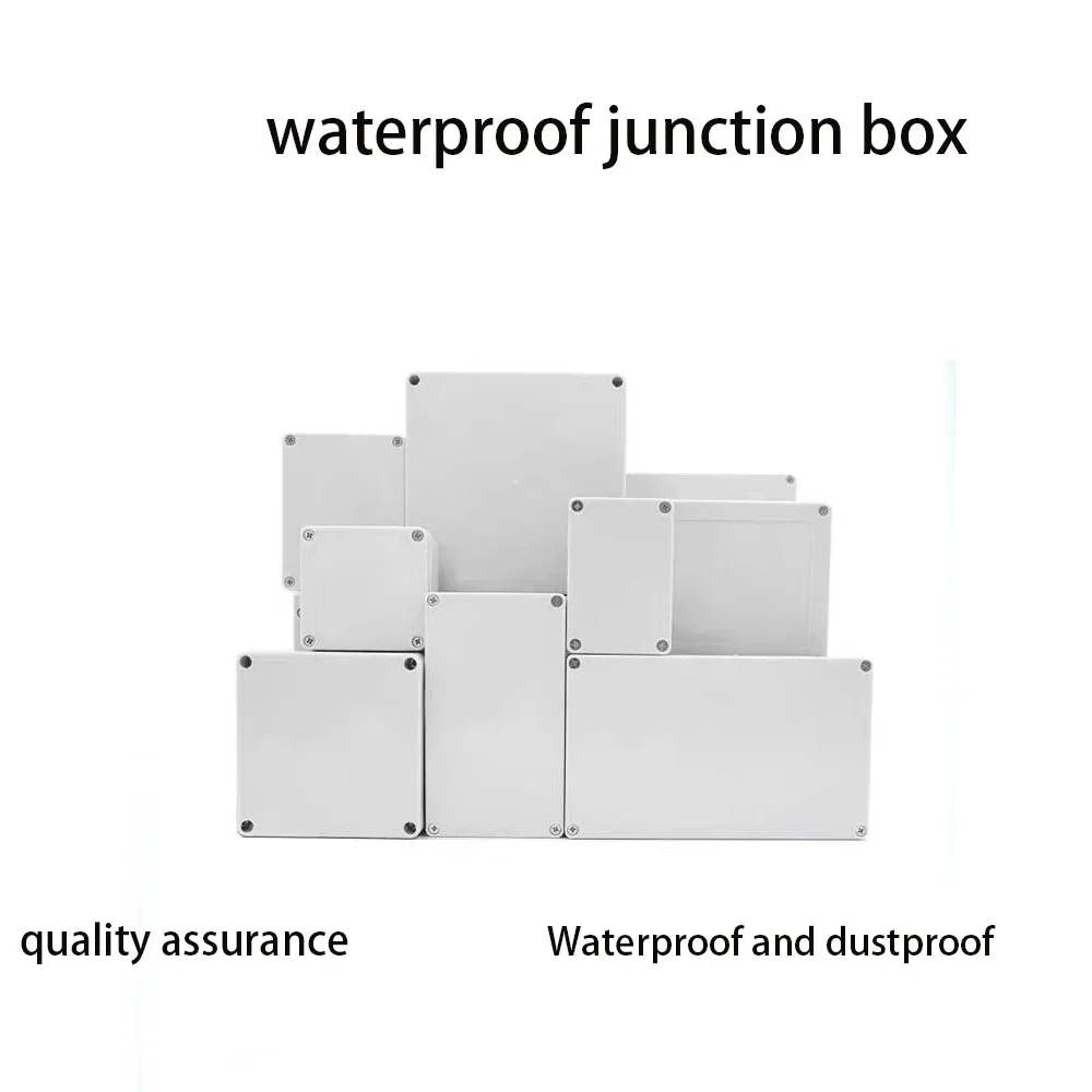 high quality ABS new material waterproof box Plastic terminal box  Ip67 outdoor monitoring power button junction box Enclosure