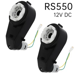 2pcs 12V RS550 Kids Ride On Toys Car Motors Gearbox 12000-40000RPM Children Car Wheels Gearbox DC Motor for Remote Control Car