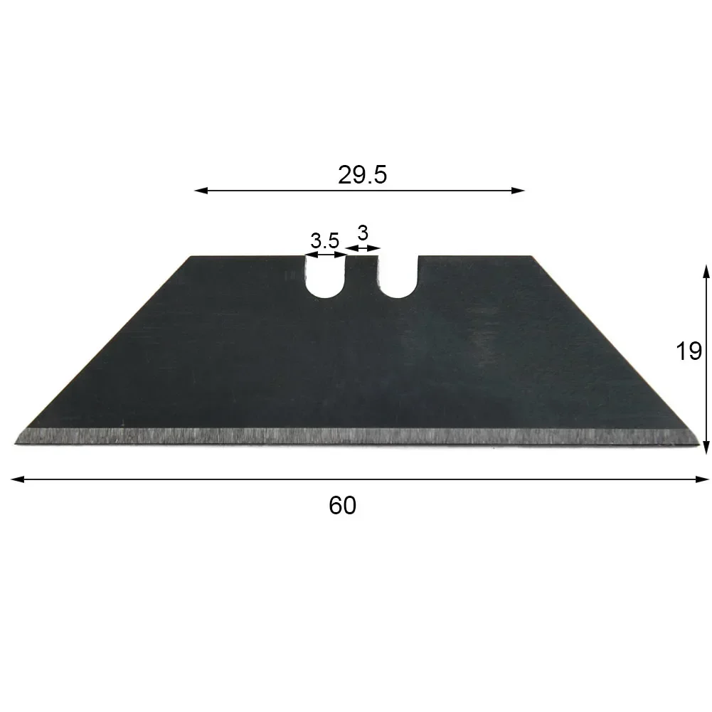 Replacement Blade Trapezoidal Blade Workshop Excellent Portable Superior 10Pcs/Set Replacement Blade Trapezoidal Blade