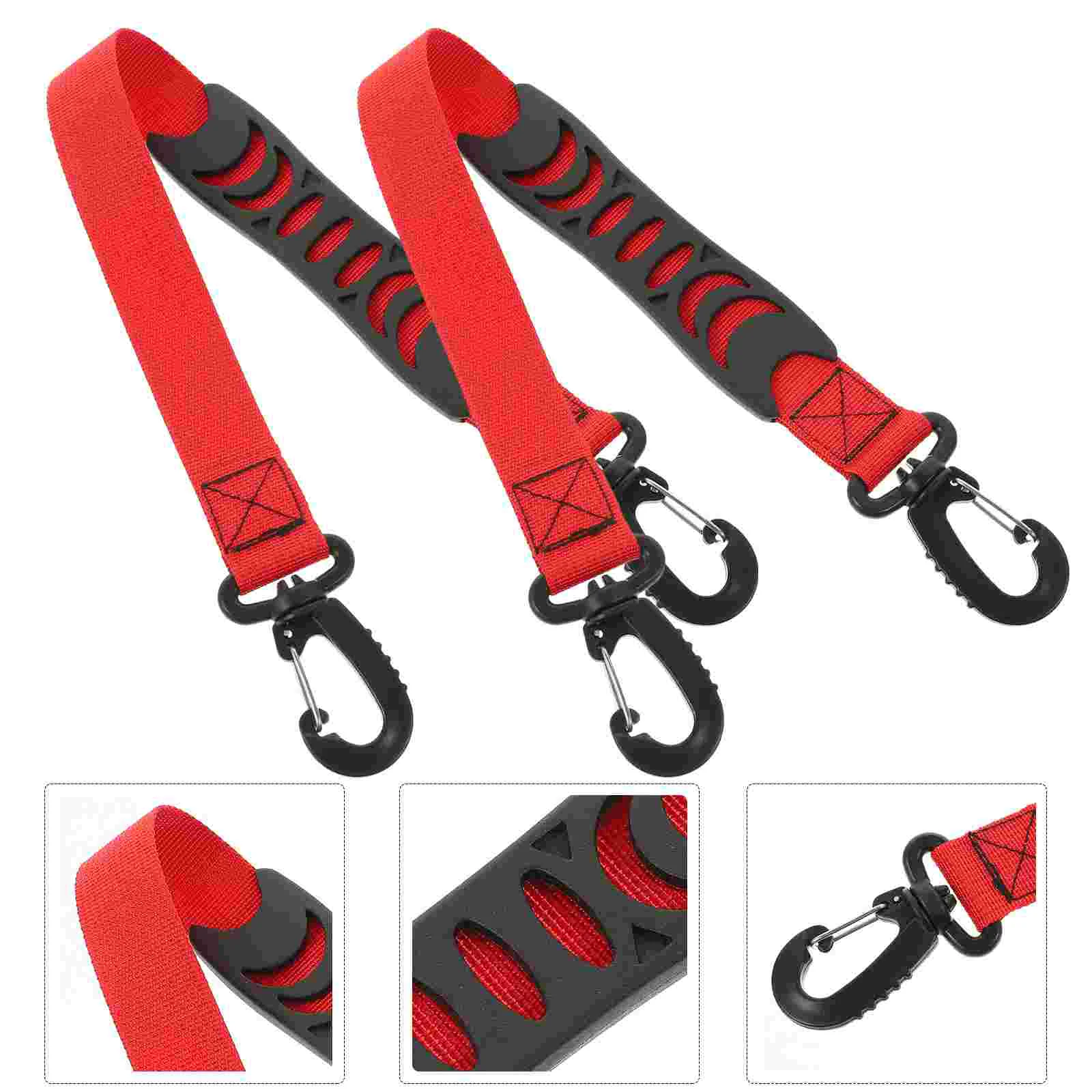 

2 Pcs Skate Shoe Laces Roller Skates Leash Ski Poles Handheld Boots Carrier Nylon Webbing Fixing Strap Carrying