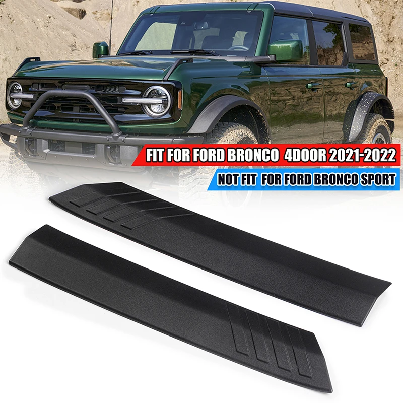 Rhyming Car Trunk Pillar Roll Bar Padding Cover D-pillar Sticker Anti-roll Rubber Beam Guard Fit For Ford Bronco 2021-2023 4DR