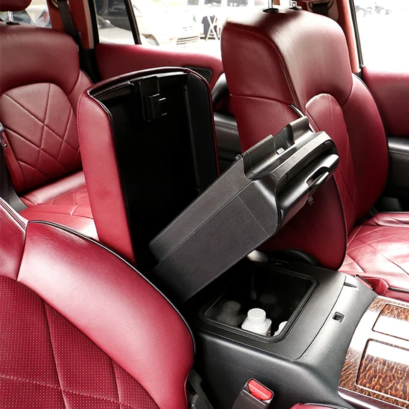 

Heighten Central Armrest Box For Nissan Patrol Y62 Armada 2013-2020 Central Control Storage Box Car Accessories