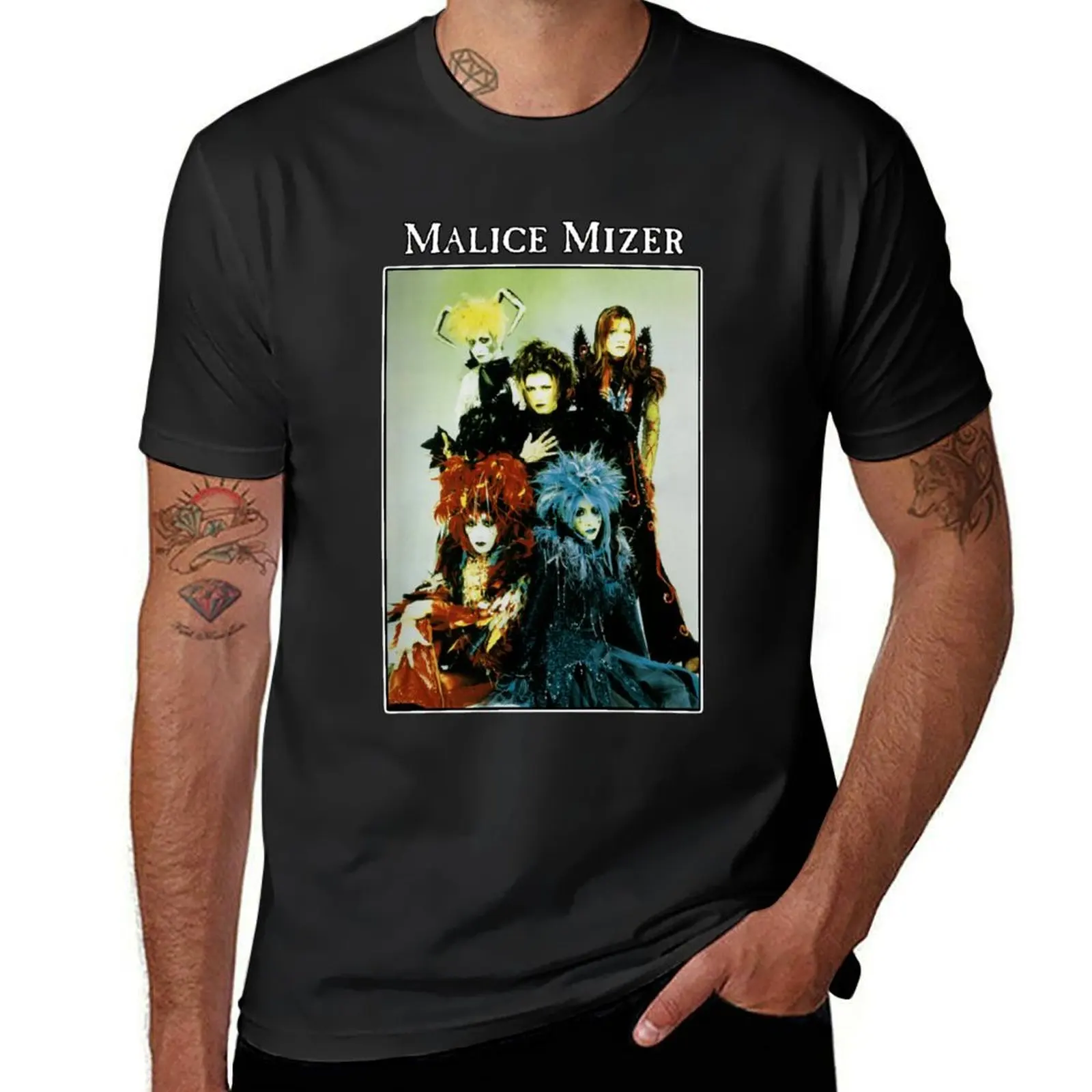 

MALICE MIZER T-Shirt summer clothes customizeds black t-shirts for men