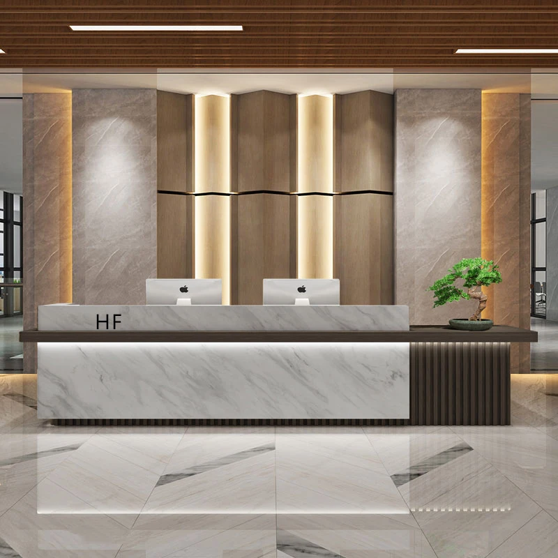 Podium Corner Reception Desks Standing Modern Church Bar Register Reception Desks Podium Recepcion Mostrador Salon Furniture