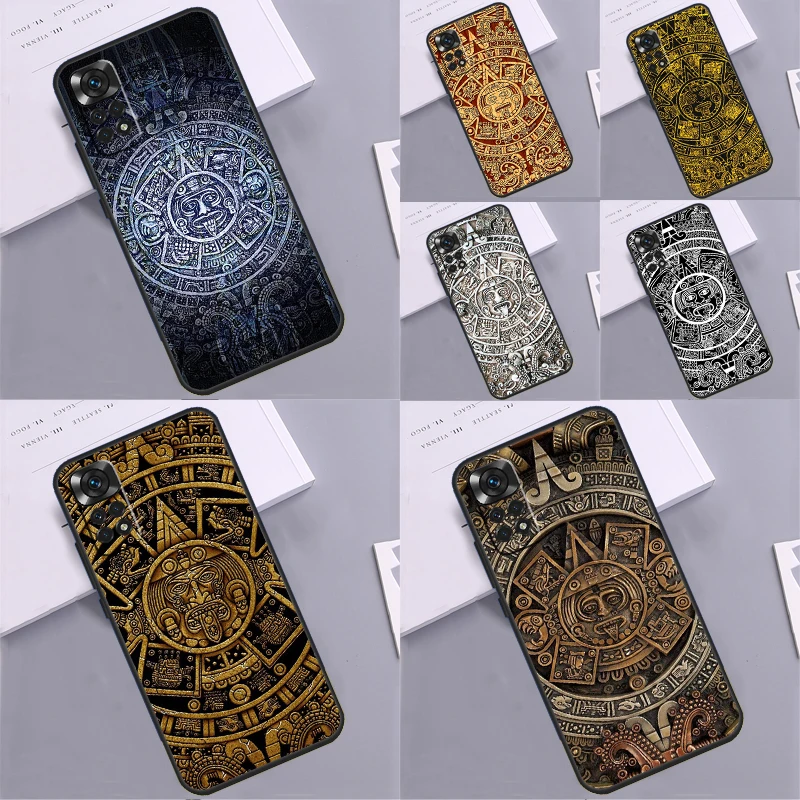 Mayan Calendar Phone Case For Xiaomi Redmi Note 12 12S 11 11S 10 10S 9 9S 8 Pro Redmi 12 9C 10C 12C Cover