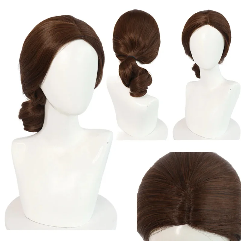 

Padme Cosplay Amidala Wig Fantasia Headgear Movie Space Battle Costume Accessories Disguise Halloween Party Suit Props