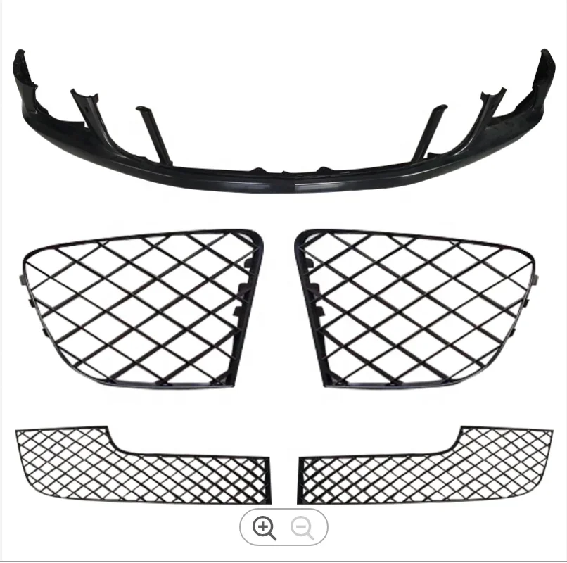 For Bentley Continental GT 12-15 FRONT BUMPER MESHS- black 3W3.807.628