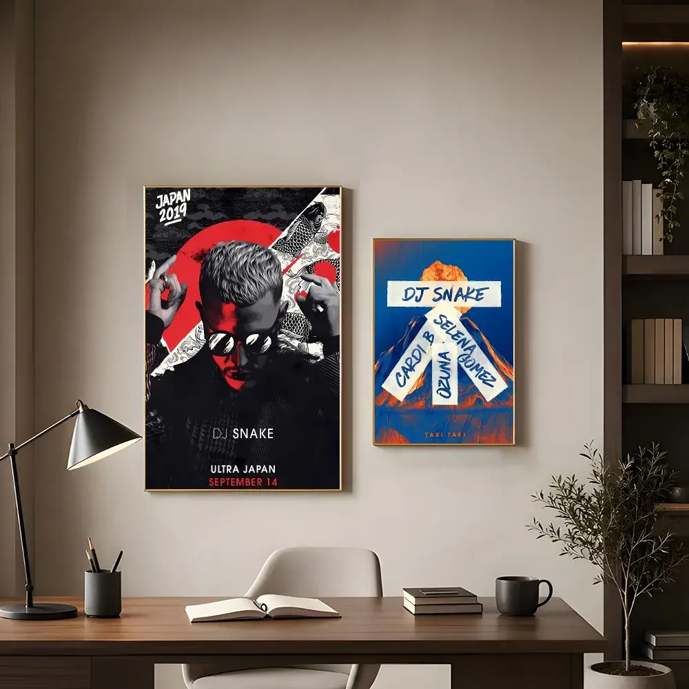 Modern Energetic DJ D-DJ Snake Poster Modern Interior Wall Decor & Trendy Home Highlights