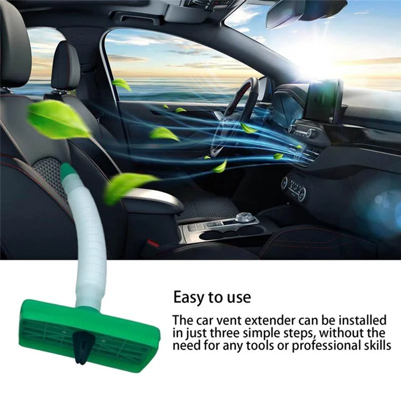 Enfriador de joyas para hombre, manguera extensora de ventilación de entrepierna de coche, fácil de usar, bolas de aire frío o cálido, Verde