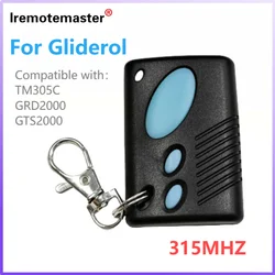 Para gliderol tm305c grd2000 gts2000 gts porta da garagem controle remoto portão 3 botão 315mhz código de rolamento