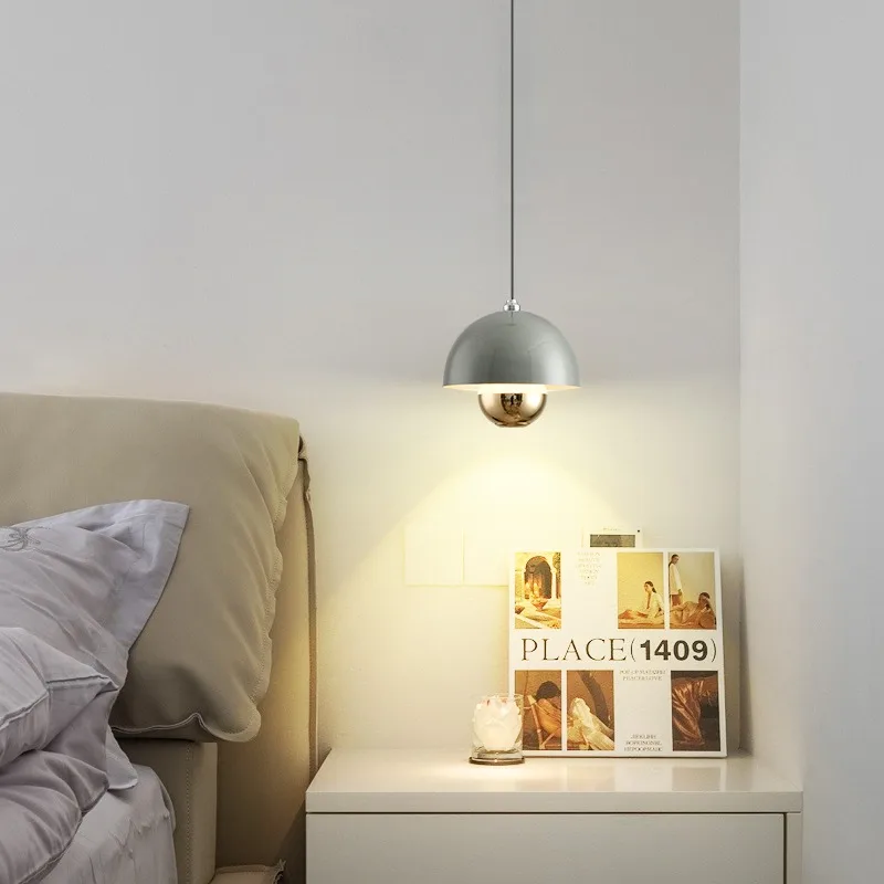 

Simple Modern Full Spectrum Bedroom Bedside Pendant Light Hand Swept Induction can be Raised and Lowered Vertical Lighting Lamp