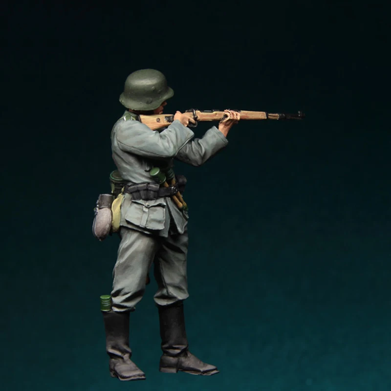 Puppenmodellbausatz im Maßstab 1:35 – Militärthema – Zwei Soldaten – unmontiert und unbemalt 408R