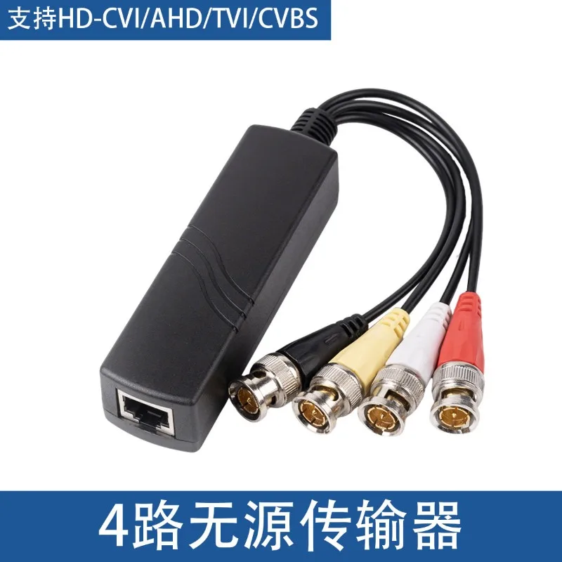 balun-de-video-passivo-de-par-trancado-de-4-canais-–-rj45-para-bnc-para-monitoramento-de-cameras-hd-transmissao-de-sinal-de-longa-distancia