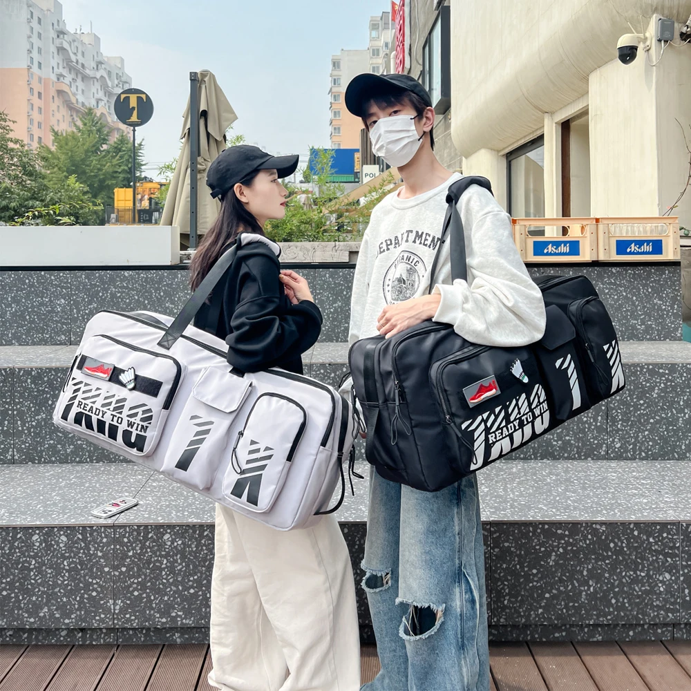 

1pcs Duffle Bag with Shoes Compartment Foldable Travel Duffel for Men & Women Packable Water Repellent Large Capacity Travel Bag