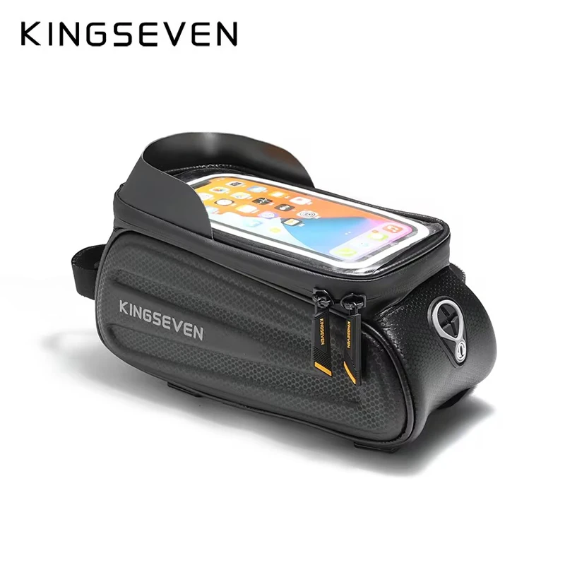 Kings even fahrrad tasche fahrrad zubehör wasserdichtes fahrrad vorne oben rohr tasche touchscreen telefon tasche mtb bergstraße radfahren