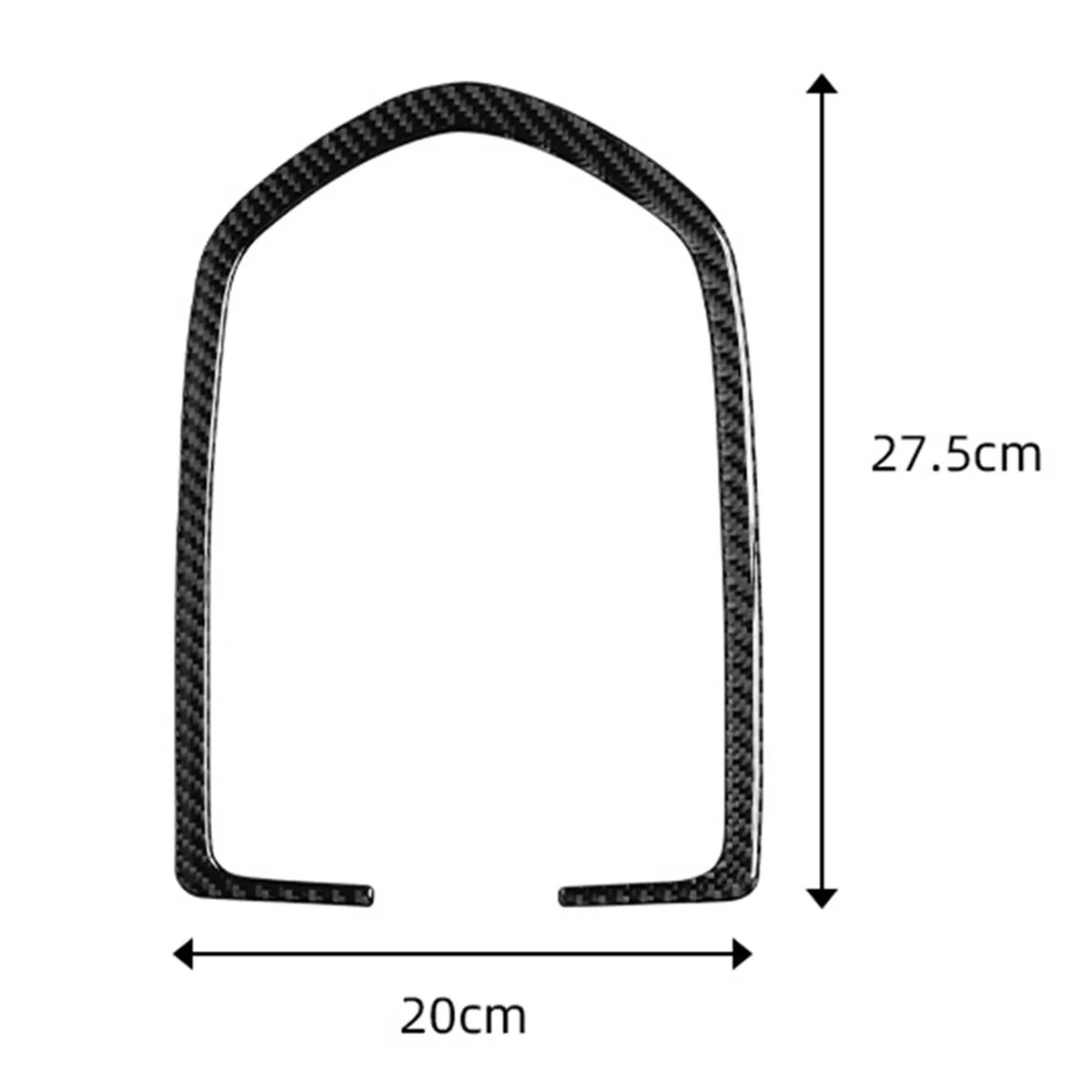 Car Carbon Fiber Front Reading Light Panel Cover Trim Sticker Car Interior Accessories for Porsche Panamera 2010-2016